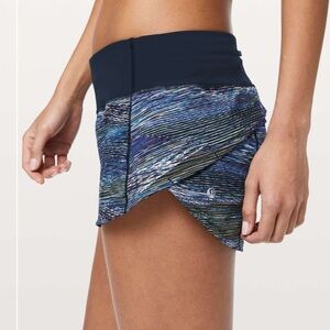 Lululemon Speed Up Short *2.5" Interconnect Blue Multi / True Navy